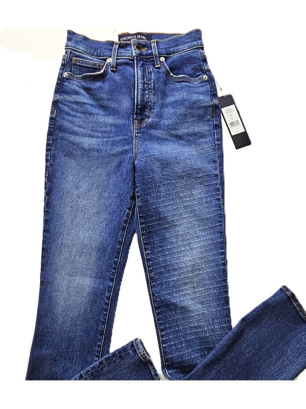 Veronica Beard Lydia High Rise Ultra Slim Jeans NWT Size 25 Onyx Stretch Denim
